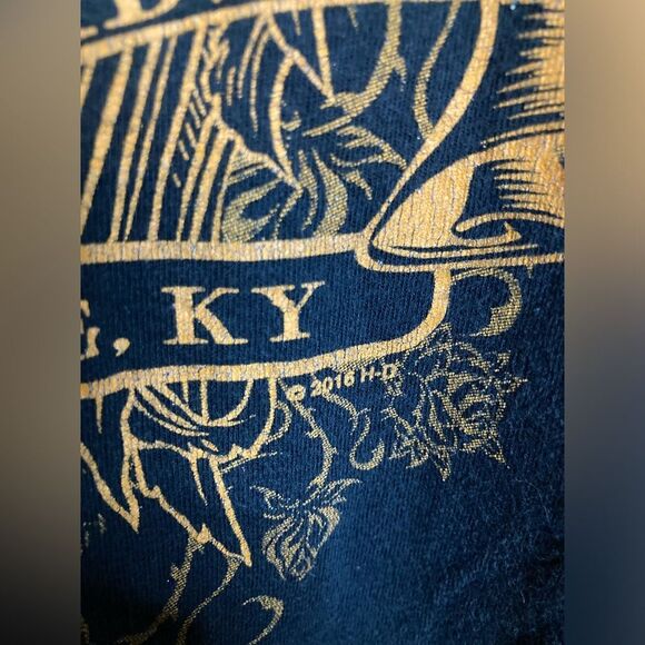 Harley Davidson Black V-Neck Graphic T-Shirt, Women's Size Large - Picture 4 of 5